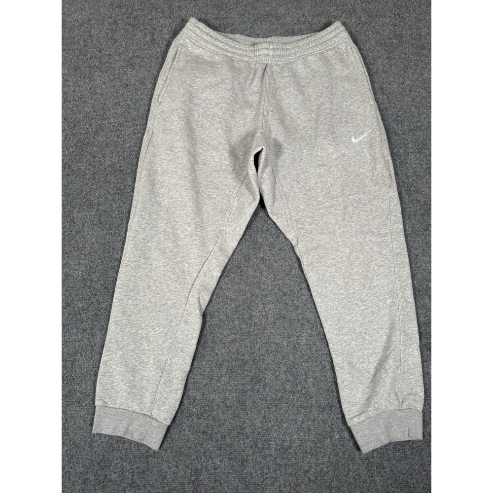 Nike Sportswear Club Fleece Pants Mens XL Gray Cotton Jogger Sweatpants 28"